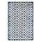 White &#x26; Navy Blue Diamond Outdoor Rug by Ashland&#xAE;, 6ft. x 9ft.